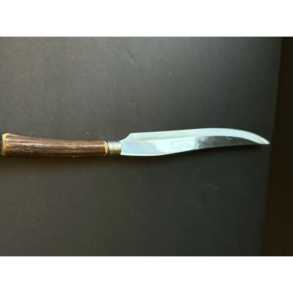 Vintage Pepperidge Farm Handle Knife Leather Embossed Case Country Farmhouse